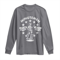 Minutemen Give Me Liberty Or Give Me Death Long Sleeve Shirt US History - Wonder Print Shop
