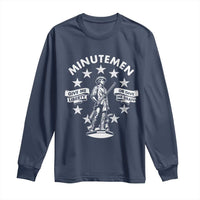 Minutemen Give Me Liberty Or Give Me Death Long Sleeve Shirt US History - Wonder Print Shop
