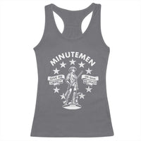 Minutemen Give Me Liberty Or Give Me Death Racerback Tank Top US History - Wonder Print Shop