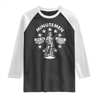 Minutemen Give Me Liberty Or Give Me Death Raglan Shirt US History - Wonder Print Shop