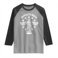 Minutemen Give Me Liberty Or Give Me Death Raglan Shirt US History - Wonder Print Shop