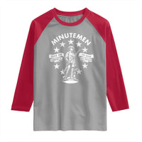Minutemen Give Me Liberty Or Give Me Death Raglan Shirt US History - Wonder Print Shop