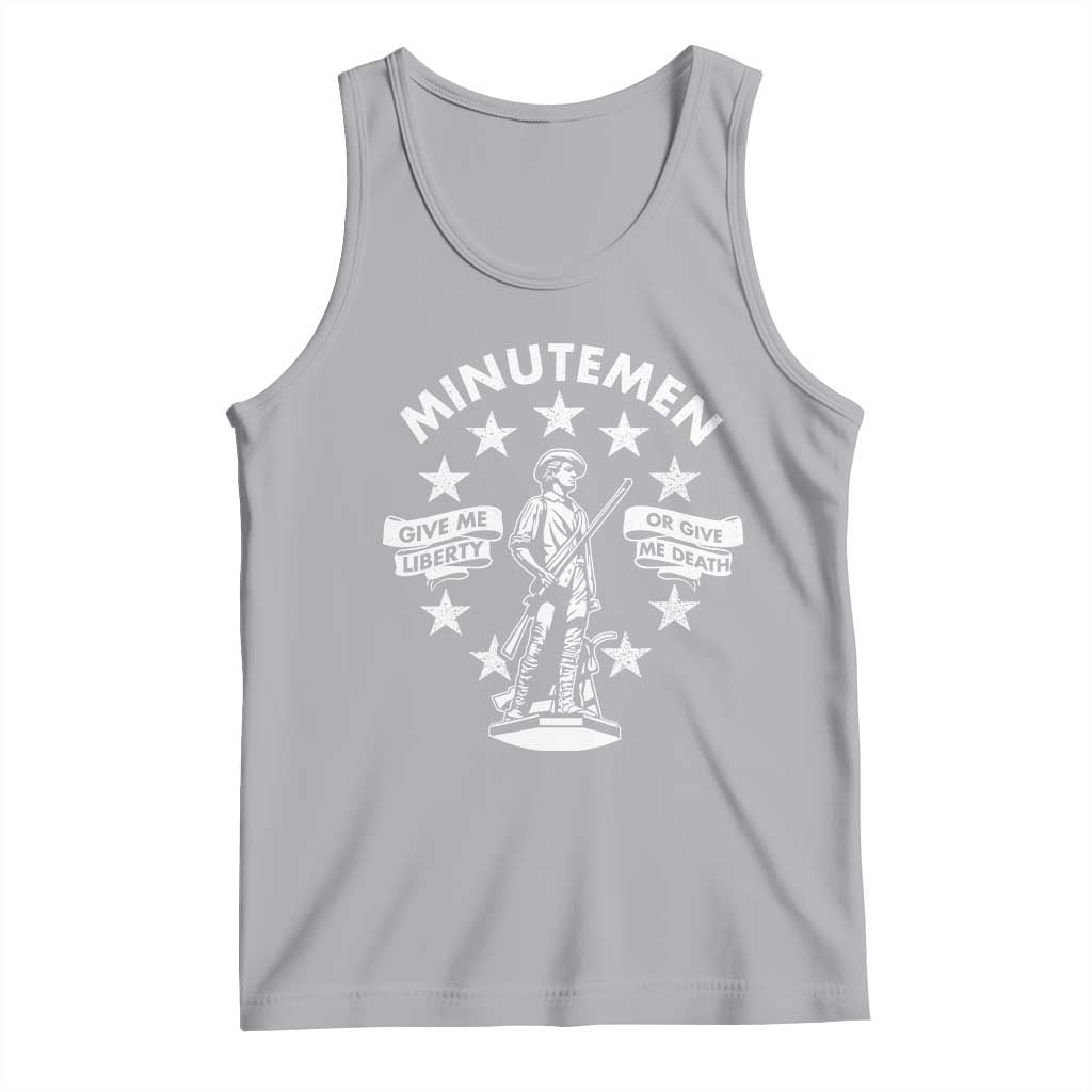 Minutemen Give Me Liberty Or Give Me Death Tank Top US History - Wonder Print Shop
