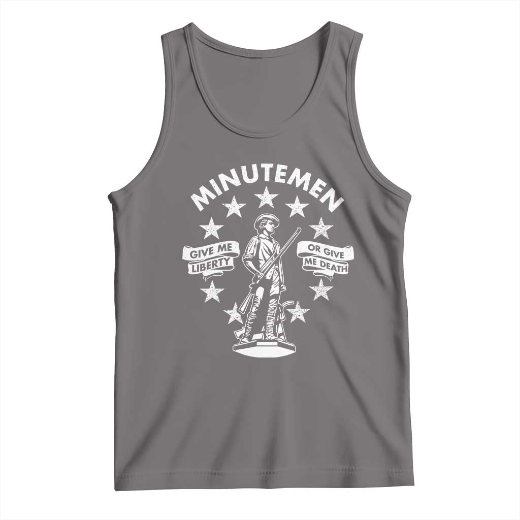 Minutemen Give Me Liberty Or Give Me Death Tank Top US History - Wonder Print Shop
