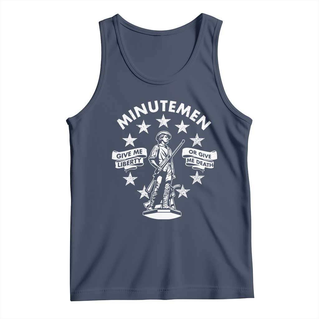 Minutemen Give Me Liberty Or Give Me Death Tank Top US History - Wonder Print Shop