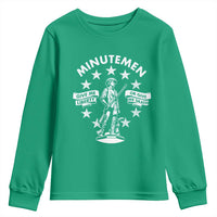Minutemen Give Me Liberty Or Give Me Death Youth Sweatshirt US History - Wonder Print Shop