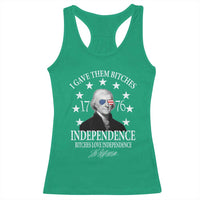 Funny I Gave Them Bitches 1776 Independence Bitches Love Independence Racerback Tank Top Thomas Jefferson - Wonder Print Shop