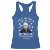 Funny I Gave Them Bitches 1776 Independence Bitches Love Independence Racerback Tank Top Thomas Jefferson - Wonder Print Shop