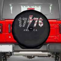 Patriotic 4th Of July 1776 America Classic Rock Spare Tire Cover Vintage American Flag