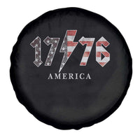 Patriotic 4th Of July 1776 America Classic Rock Spare Tire Cover Vintage American Flag