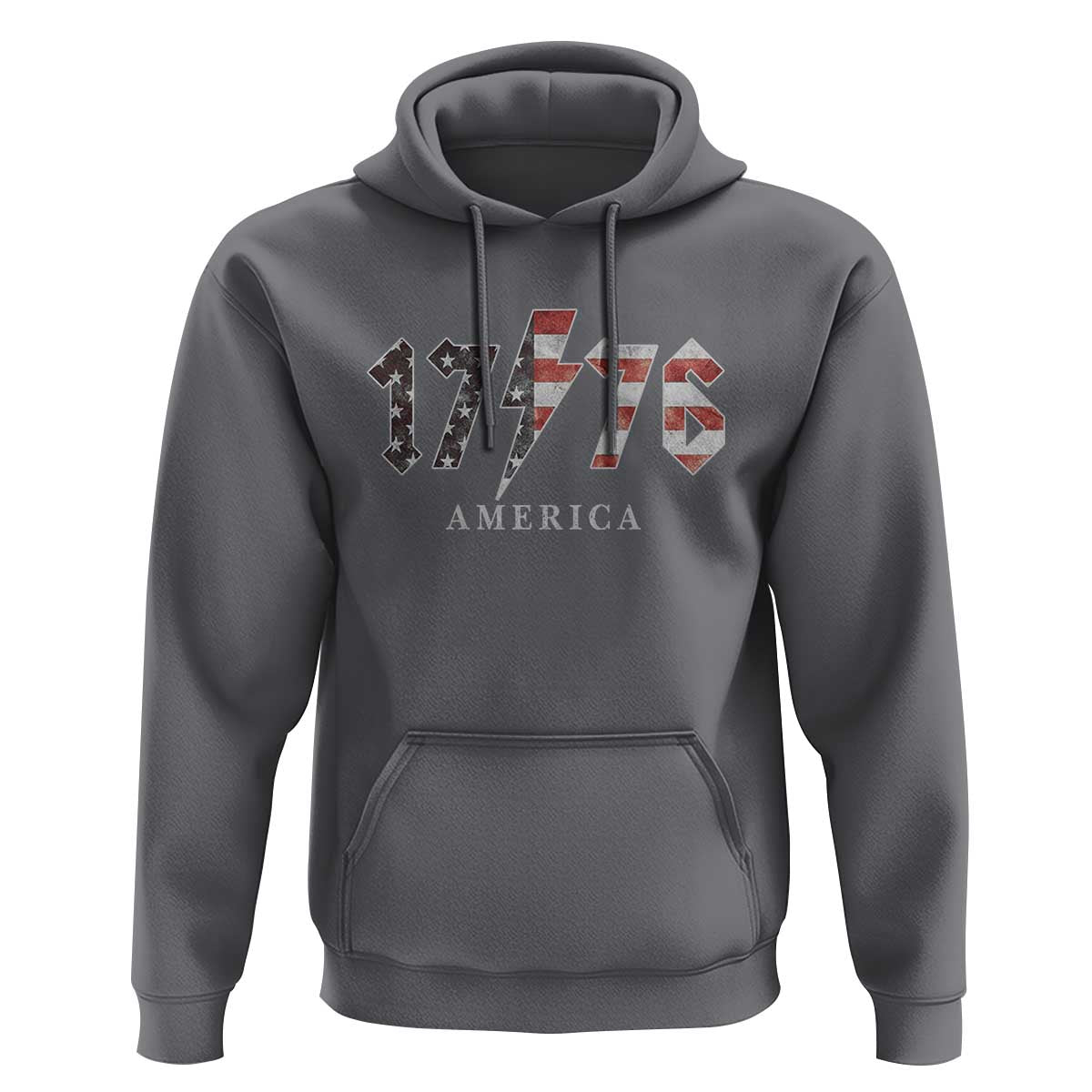 Patriotic 4th Of July 1776 America Classic Rock Hoodie Vintage American Flag