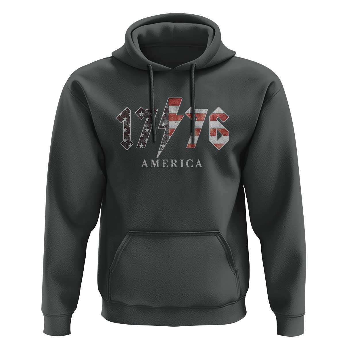 Patriotic 4th Of July 1776 America Classic Rock Hoodie Vintage American Flag