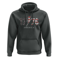 Patriotic 4th Of July 1776 America Classic Rock Hoodie Vintage American Flag