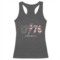 Patriotic 4th Of July 1776 America Classic Rock Racerback Tank Top Vintage American Flag