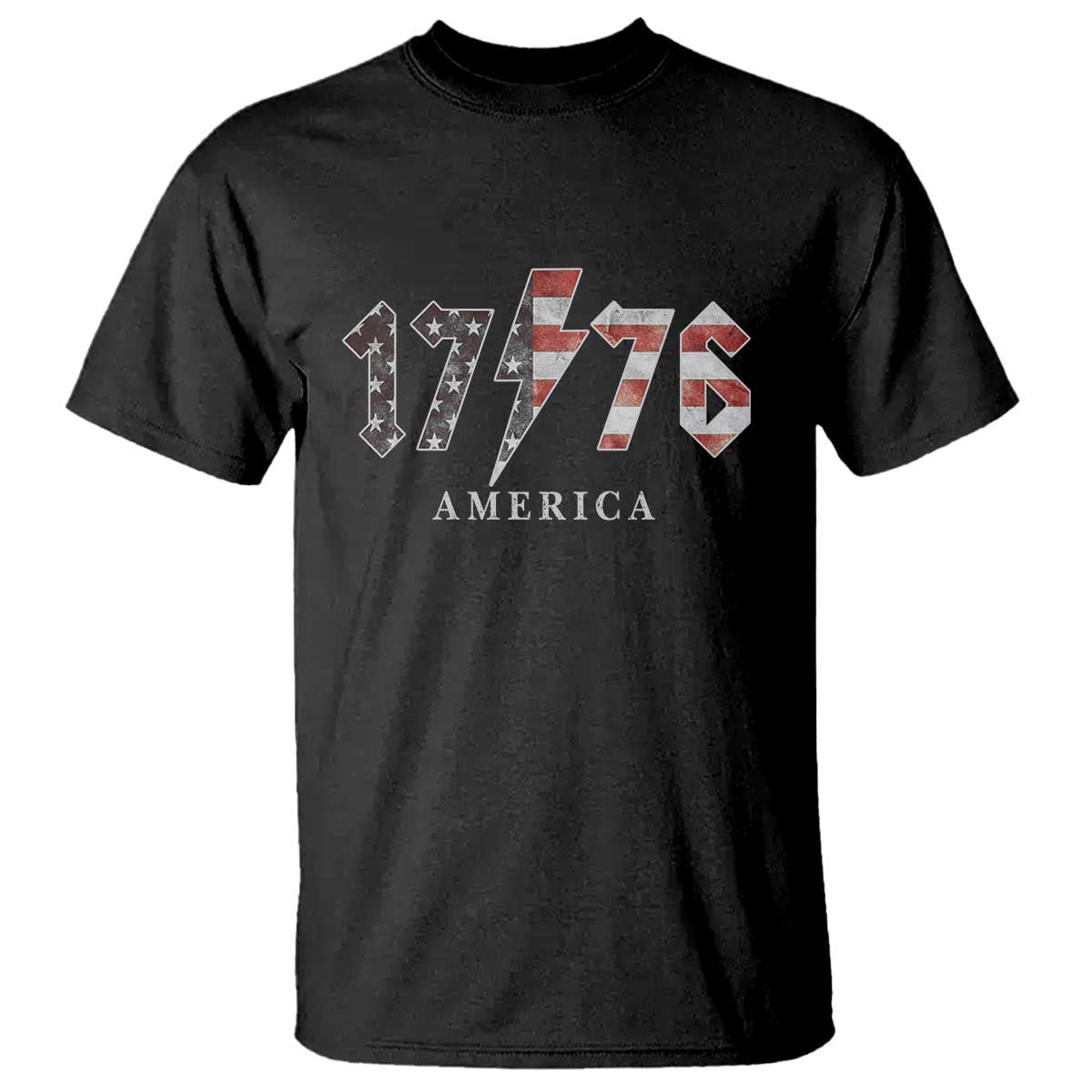 Patriotic 4th Of July 1776 America Classic Rock T Shirt Vintage American Flag