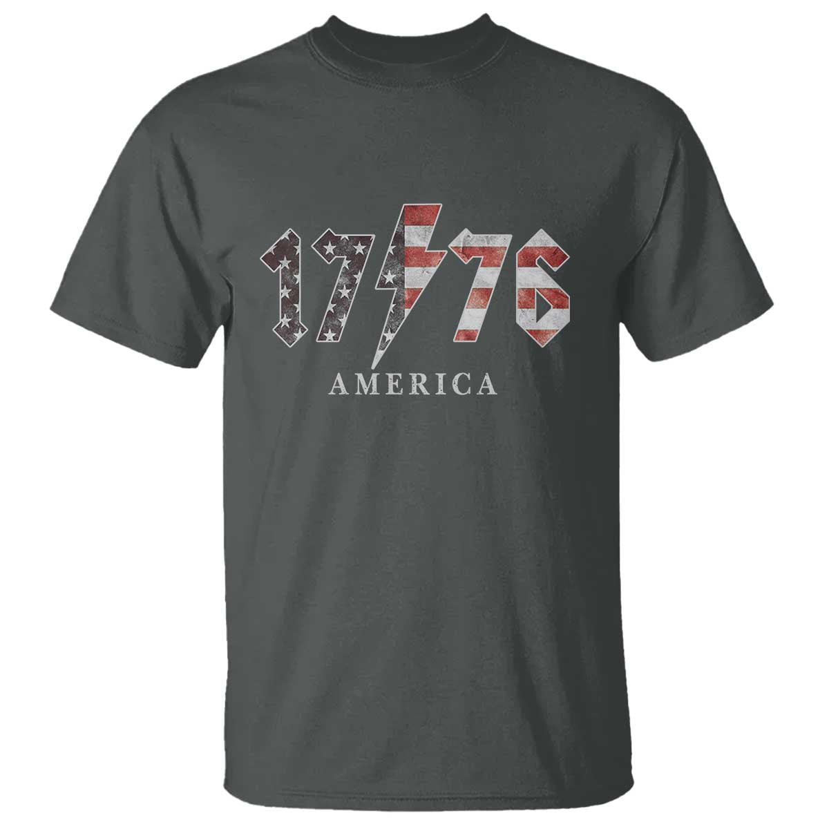 Patriotic 4th Of July 1776 America Classic Rock T Shirt Vintage American Flag