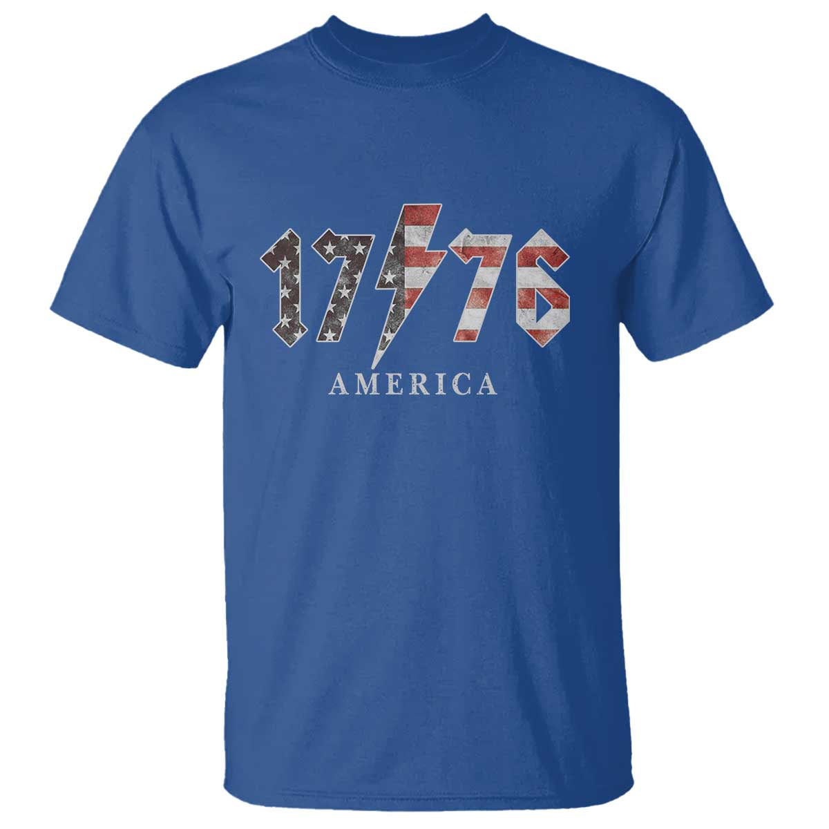 Patriotic 4th Of July 1776 America Classic Rock T Shirt Vintage American Flag