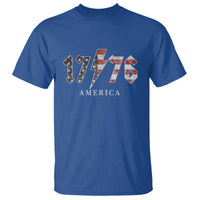 Patriotic 4th Of July 1776 America Classic Rock T Shirt Vintage American Flag