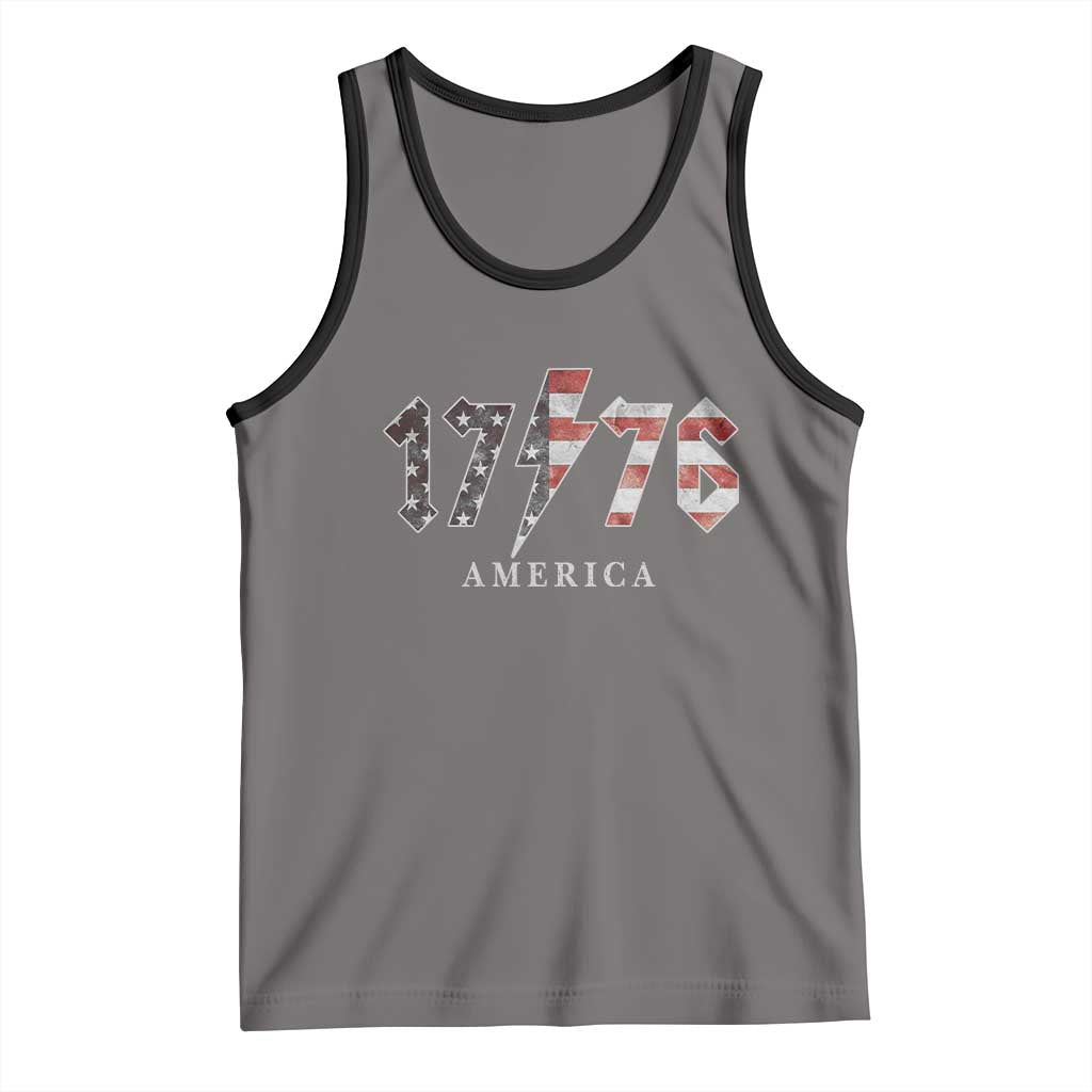 Patriotic 4th Of July 1776 America Classic Rock Tank Top Vintage American Flag