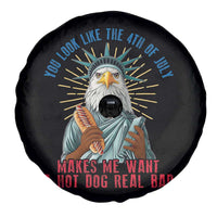 Funny You Look Like The 4th Of July Makes Me Want A Hot Dog Real Bad Spare Tire Cover Eagle Statue Of Liberty - Wonder Print Shop