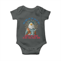 Funny You Look Like The 4th Of July Makes Me Want A Hot Dog Real Bad Baby Onesie Eagle Statue Of Liberty - Wonder Print Shop