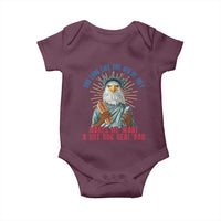 Funny You Look Like The 4th Of July Makes Me Want A Hot Dog Real Bad Baby Onesie Eagle Statue Of Liberty - Wonder Print Shop
