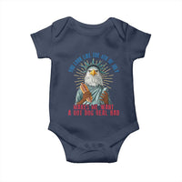 Funny You Look Like The 4th Of July Makes Me Want A Hot Dog Real Bad Baby Onesie Eagle Statue Of Liberty - Wonder Print Shop