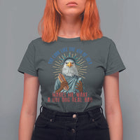 Funny You Look Like The 4th Of July Makes Me Want A Hot Dog Real Bad T Shirt For Women Eagle Statue Of Liberty - Wonder Print Shop
