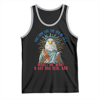 Funny You Look Like The 4th Of July Makes Me Want A Hot Dog Real Bad Tank Top Eagle Statue Of Liberty - Wonder Print Shop