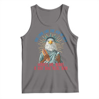 Funny You Look Like The 4th Of July Makes Me Want A Hot Dog Real Bad Tank Top Eagle Statue Of Liberty - Wonder Print Shop
