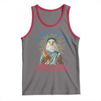 Funny You Look Like The 4th Of July Makes Me Want A Hot Dog Real Bad Tank Top Eagle Statue Of Liberty - Wonder Print Shop