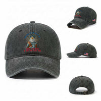 Funny You Look Like The 4th Of July Makes Me Want A Hot Dog Real Bad Washed Cotton Baseball Cap Eagle Statue Of Liberty