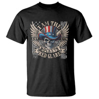 Funny 4th Of July Patriotic Skull T Shirt I Am The Rockets Red Glare EST 1776 - Wonder Print Shop