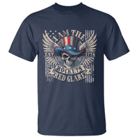 Funny 4th Of July Patriotic Skull T Shirt I Am The Rockets Red Glare EST 1776 - Wonder Print Shop