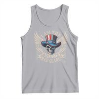 Funny 4th Of July Patriotic Skull Tank Top I Am The Rockets Red Glare EST 1776 - Wonder Print Shop