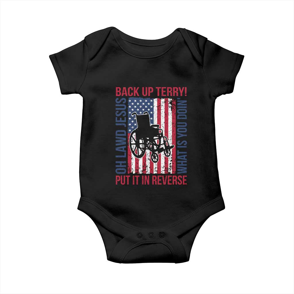 Funny Back Up Terry Put It In Reverse Baby Onesie Oh Lawd Jesus What Is You Doin - Wonder Print Shop