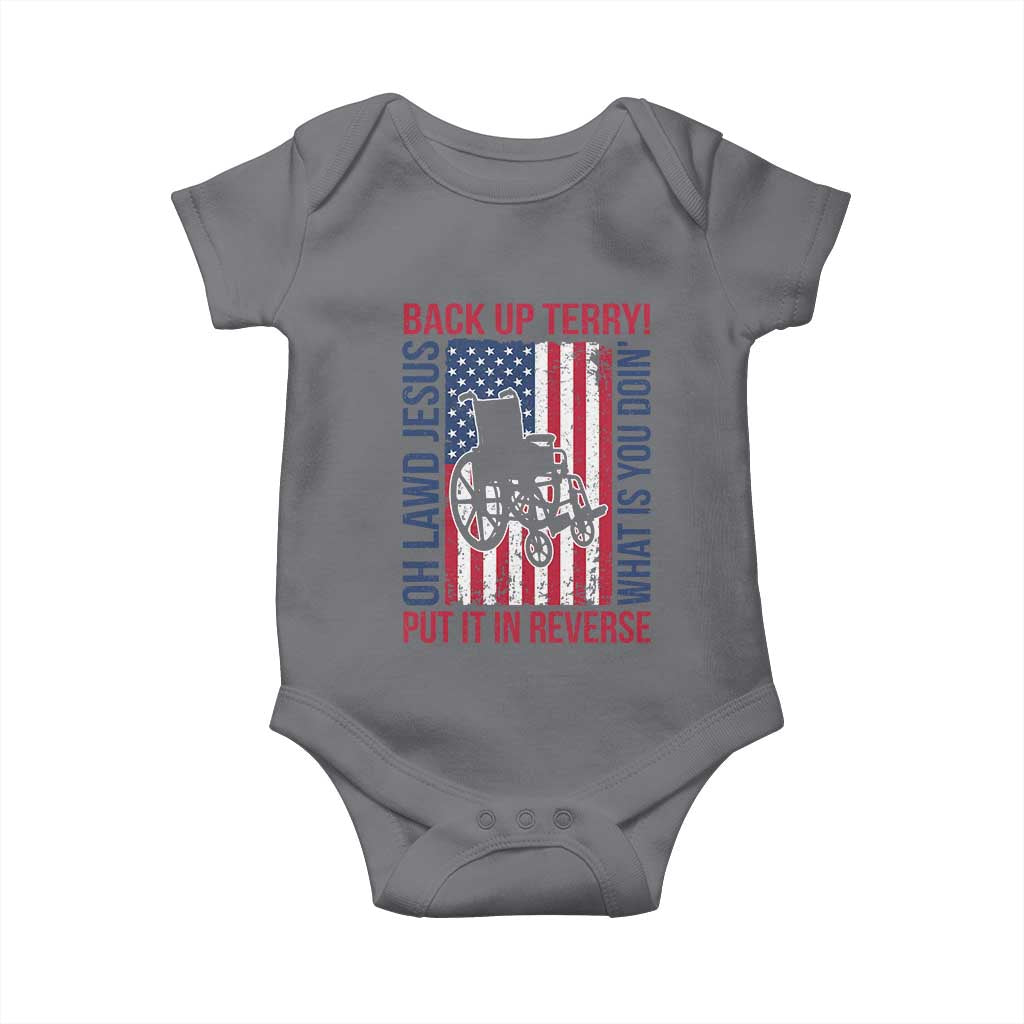 Funny Back Up Terry Put It In Reverse Baby Onesie Oh Lawd Jesus What Is You Doin - Wonder Print Shop
