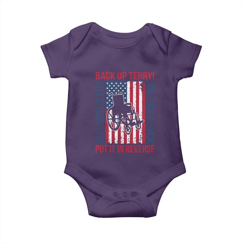 Funny Back Up Terry Put It In Reverse Baby Onesie Oh Lawd Jesus What Is You Doin - Wonder Print Shop