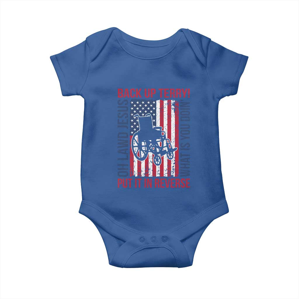 Funny Back Up Terry Put It In Reverse Baby Onesie Oh Lawd Jesus What Is You Doin - Wonder Print Shop