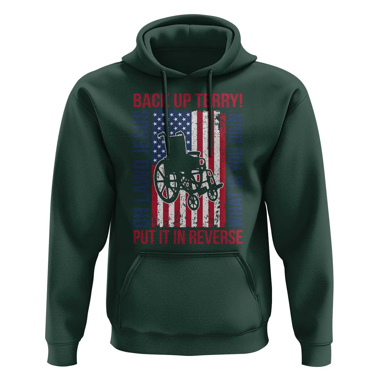 Funny Back Up Terry Put It In Reverse Hoodie Oh Lawd Jesus What Is You Doin - Wonder Print Shop