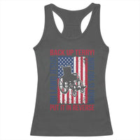Funny Back Up Terry Put It In Reverse Racerback Tank Top Oh Lawd Jesus What Is You Doin - Wonder Print Shop
