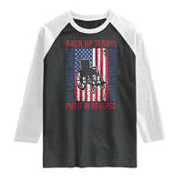 Funny Back Up Terry Put It In Reverse Raglan Shirt Oh Lawd Jesus What Is You Doin - Wonder Print Shop