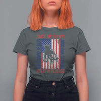 Funny Back Up Terry Put It In Reverse T Shirt For Women Oh Lawd Jesus What Is You Doin - Wonder Print Shop