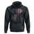 Funny 4th Of July Vintage American Flag Skull Skeleton Hoodie - Wonder Print Shop