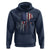 Funny 4th Of July Vintage American Flag Skull Skeleton Hoodie - Wonder Print Shop