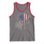 Funny 4th Of July Vintage American Flag Skull Skeleton Tank Top - Wonder Print Shop