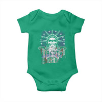 4th Of July Liberty Or Death Baby Onesie Statue Of Liberty Skull  American Flag - Wonder Print Shop
