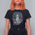 4th Of July Liberty Or Death T Shirt For Women Statue Of Liberty Skull  American Flag - Wonder Print Shop