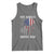 Funny One Badass Bonus Dad Tank Top Step Dad Fathers Day 4th Of July American Flag Skull - Wonder Print Shop