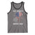 Funny One Badass Bonus Dad Tank Top Step Dad Fathers Day 4th Of July American Flag Skull - Wonder Print Shop